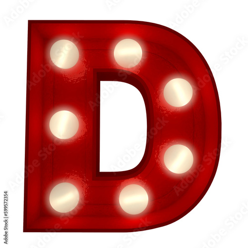 Retro typo lighting