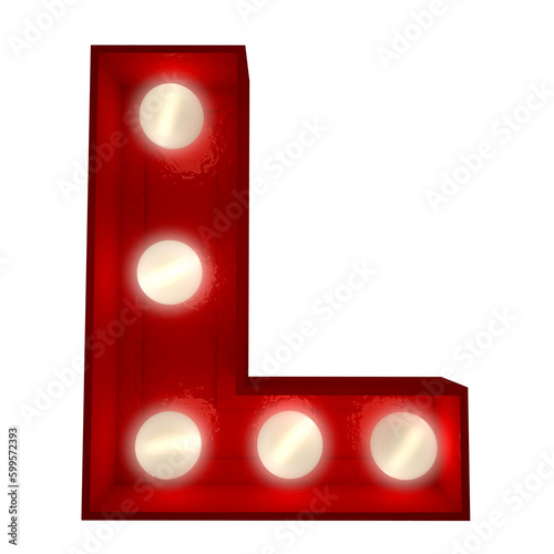 Retro typo lighting