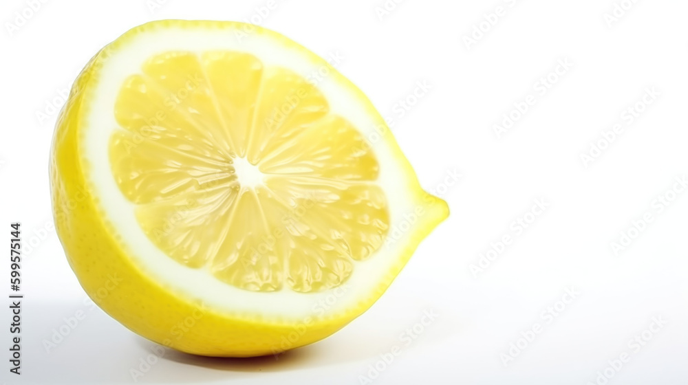 lemon isolated on white created with Generative AI technology lemon isolated on white created with Generative AI technology