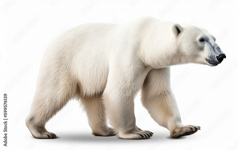 polar bear isolated created with Generative AI technology polar bear isolated created with Generative AI technology