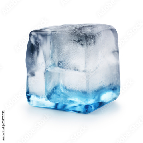 ice cube isolated created with Generative AI technology