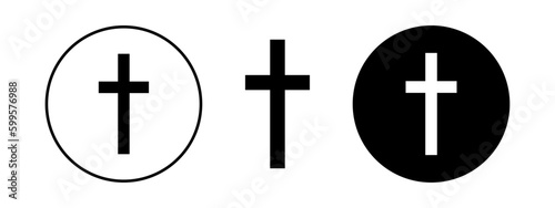 Cross, great religion logo for any purposes. Set of christian cross illustration.