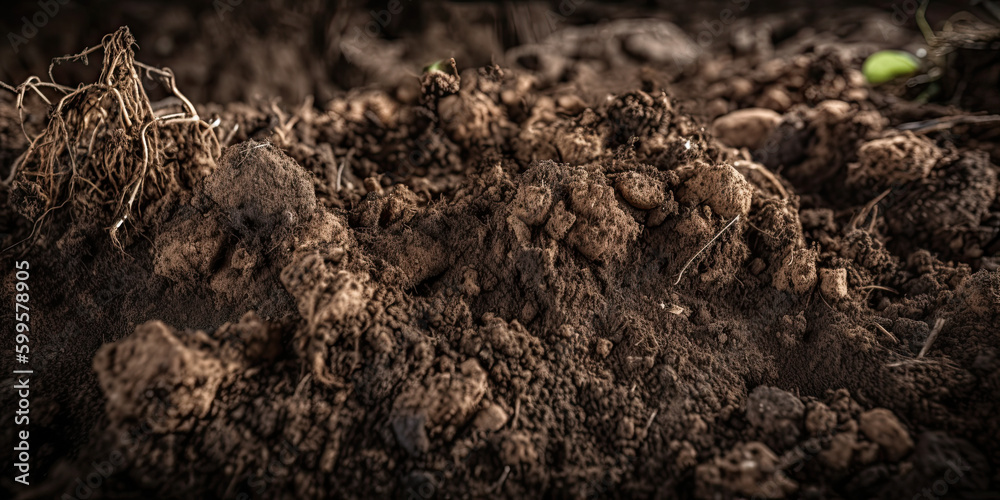 soil texture created with Generative AI technology