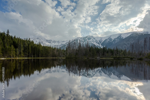 mirror lake in the mountains © vadimborkin