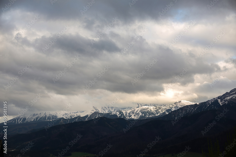 view of zakopane mountain ranges