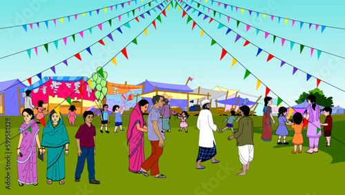 village fair beautiful picture