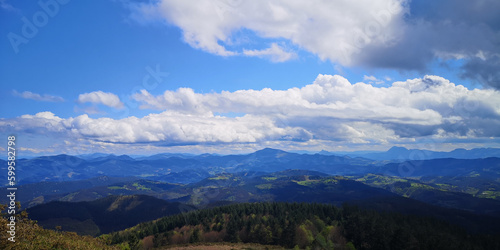 Weiter Ausblick in die Ferne von Spanien