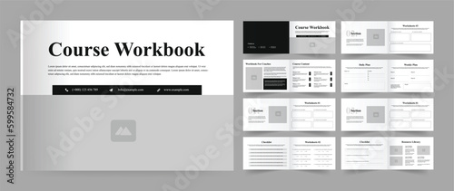 Course Workbook Template Landscape Workbook Design