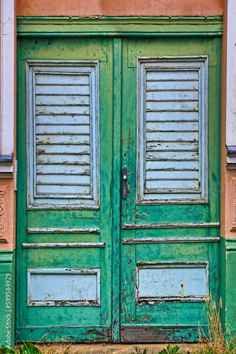 old wooden door