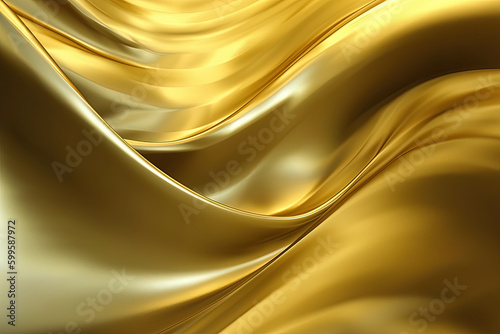 Abstract golden wave textured background