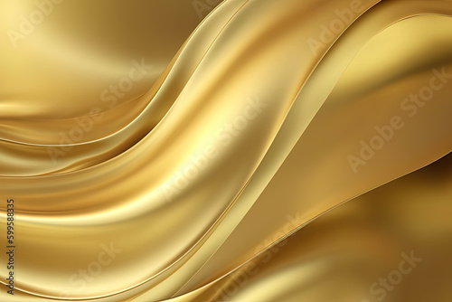 Abstract golden wave textured background