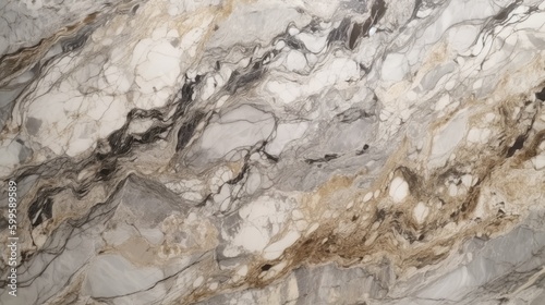 Italian marble stone texture background with high resolution. AI generated