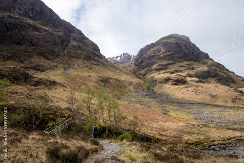 Three sisters viewpoint  Ballachulish  Scottish highlands  near Glencoe