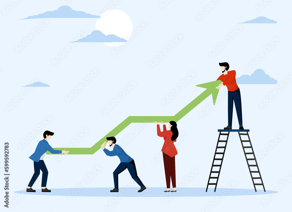 work-together-or-working-together-to-improve-efficiency-concept-team