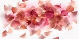 Abstract valentine background with pink petals, generative AI