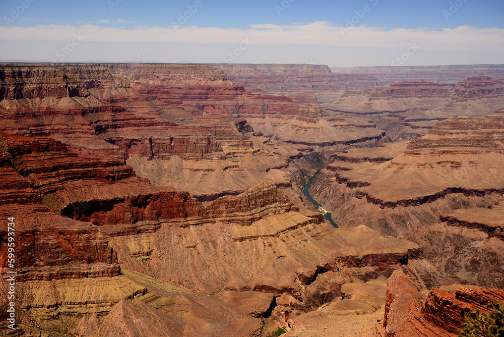 Hazy Blue Sky Grand Canyon Arizona