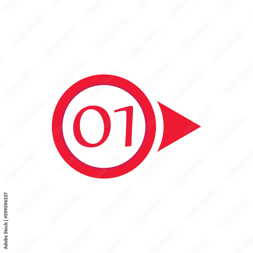 Vector illustration of circle arrow number bullet points from one to twelve Vector illustration of circle arrow number bullet points from one to twelve