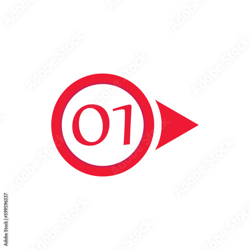 Free Download Vector illustration of circle arrow number bullet points from one to twelve  - GFXLoad