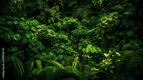                                                                                                        No.023   Twisted Jungle Vines and Lianas  A Detailed Artwork of a Dense and Lush Tropical Rainforest Generative AI