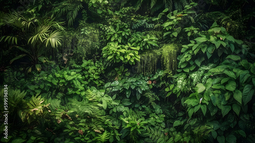                                                                                                        No.005   Twisted Jungle Vines and Lianas  A Detailed Artwork of a Dense and Lush Tropical Rainforest Generative AI