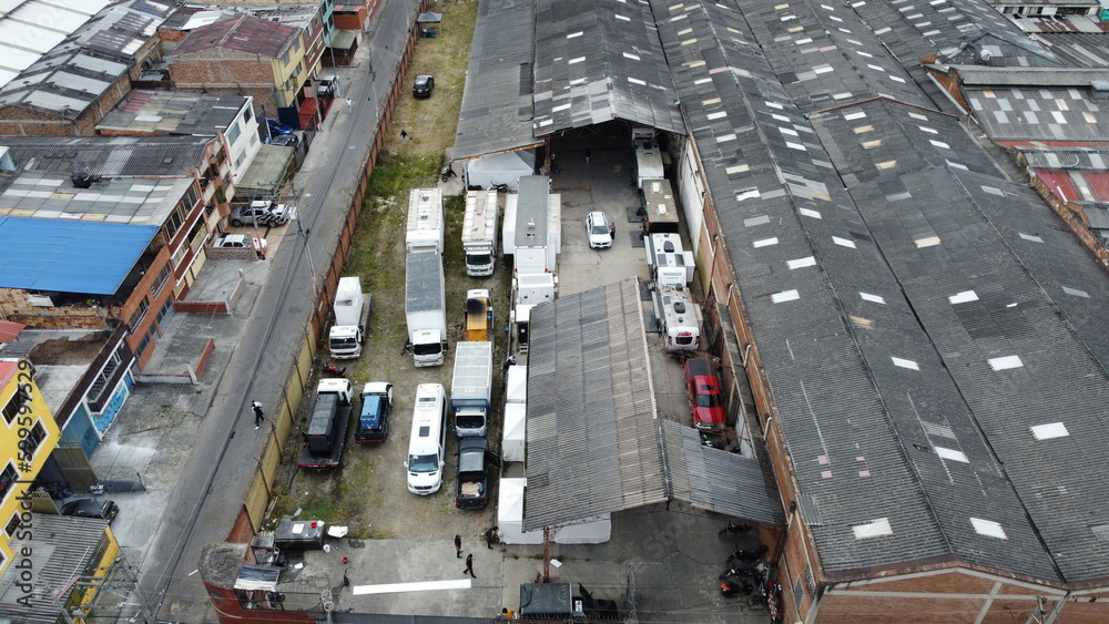 neighborhoods in the south of the city of bogota where you can see the roofs