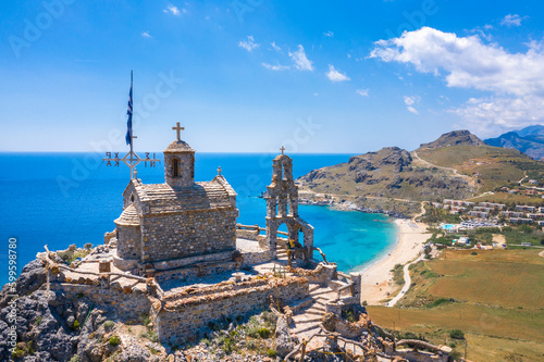 Obraz na płótnie Damnoni beaches in Crete island, Greece near famous resort of Plakias w salonie