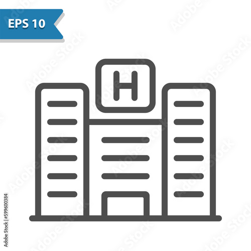 Hospital Building Icon. Clinic © 13ree_design