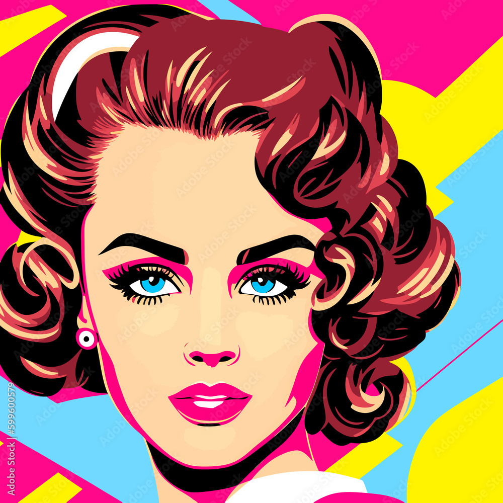cartoon hippie 70s seamless miami vibe pop art deco illustration cartoon hippie 70s seamless miami vibe pop art deco illustration