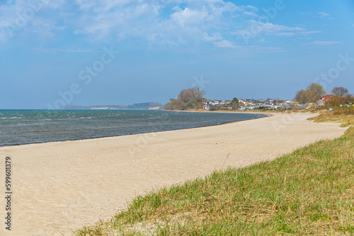 Fototapeta Naklejka Na Ścianę i Meble -  A Windy Day In Spring At The Baltic Sea