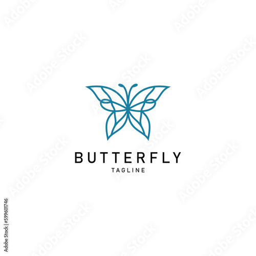 Butterfly logo icon design vector 