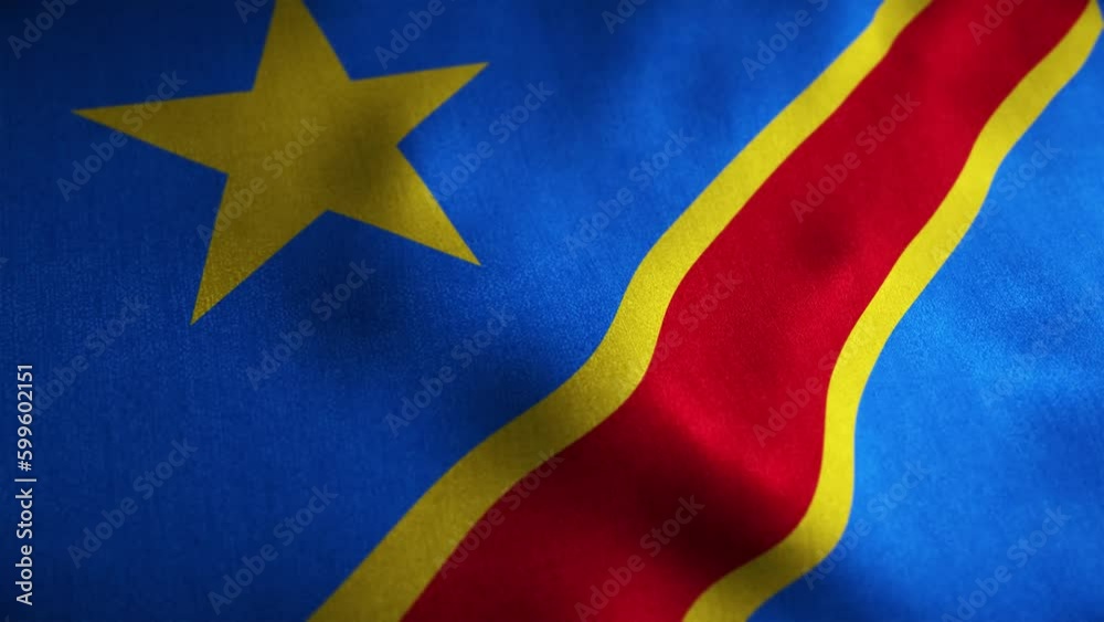 Democratic republic of the Congo Looped Flag Democratic republic of the Congo Looped Flag
