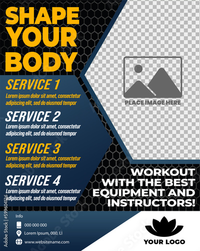 Gym feed Social Media Template