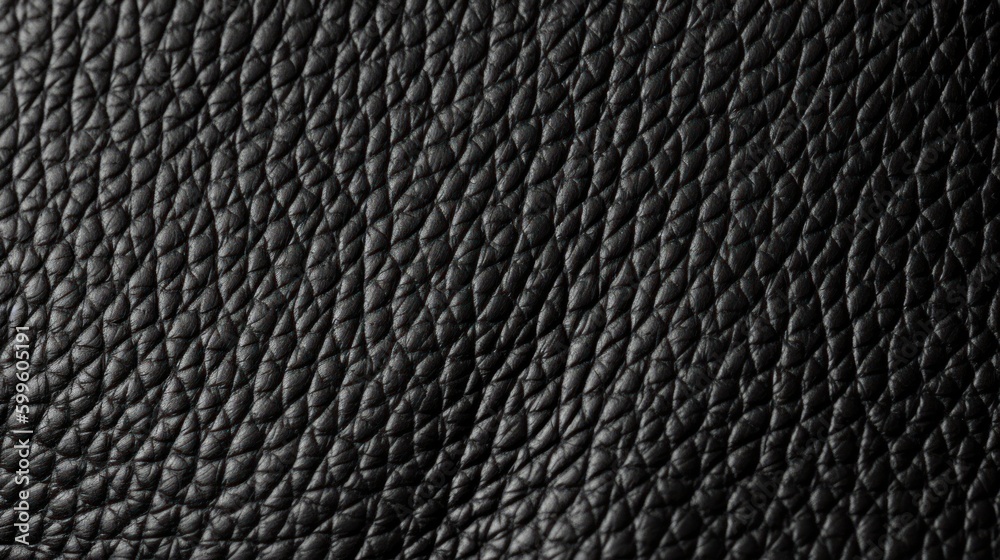 Black leather texture background. Generative AI. Black leather texture background. Generative AI.