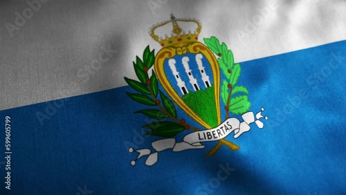 San Marino Looped Flag