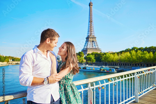 Young romantic couple spending their vacation in Paris, France © Ekaterina Pokrovsky
