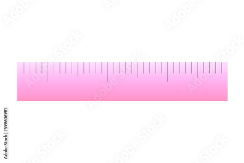 Illustration of a ruler on a white background.