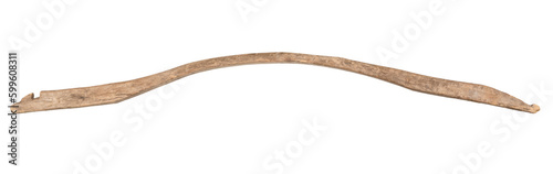 Fotografie old carrying yoke cut out on white background