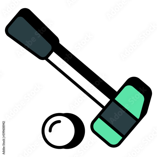 A unique design icon of polo game 