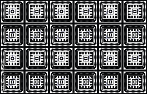 Seamless abstract geometric pattern on white background.Vector Illustration.