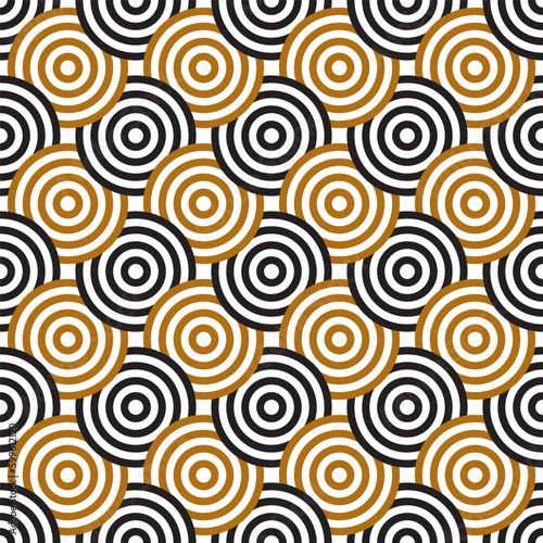 Overlapping Circles Seamless Pattern 