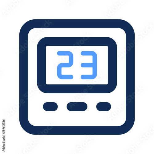 thermostat outline color icon