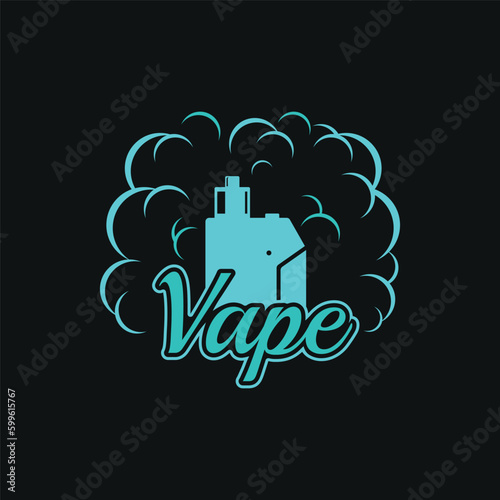 Vape or E-Cigarette Logo Template
