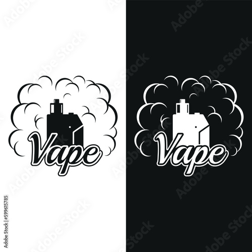 Vape or E-Cigarette Logo Template