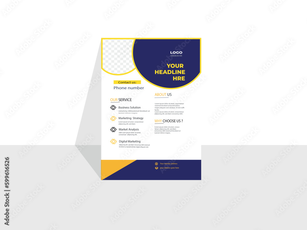 Modern flyer template, a4 size, professional template, creative, presentation, for only business Modern flyer template, a4 size, professional template, creative, presentation, for only business
