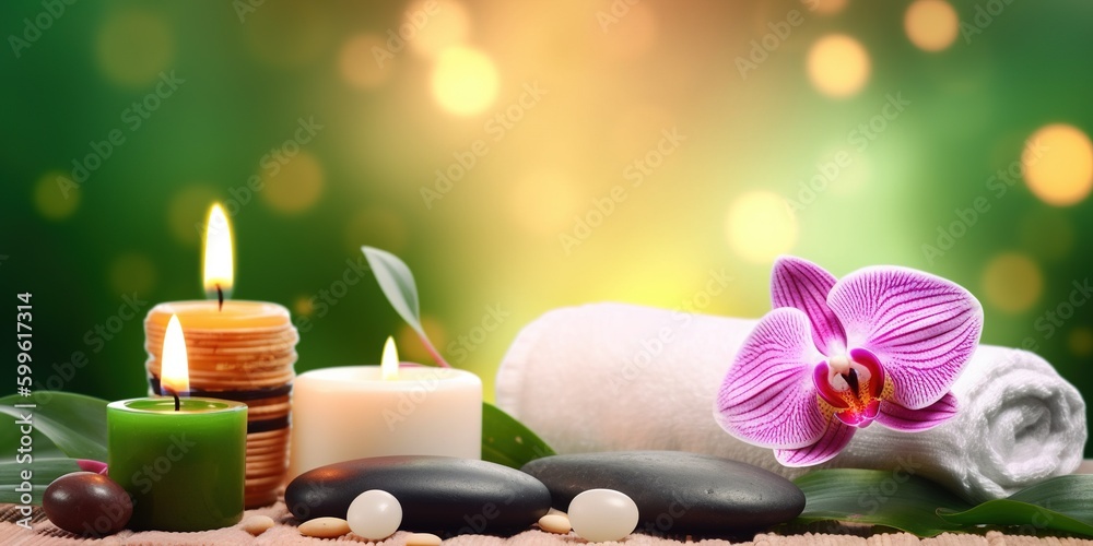 spa still life. Generative AI spa still life. Generative AI