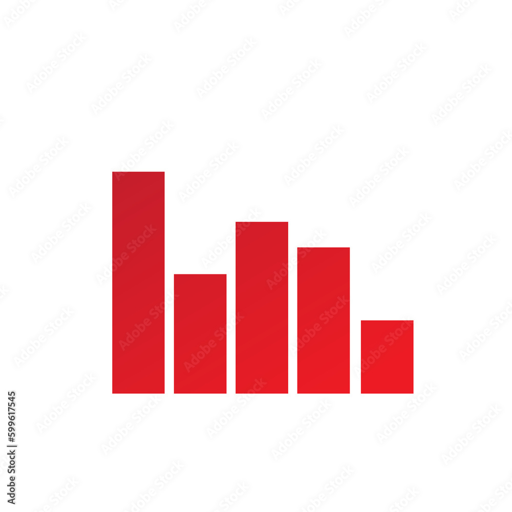 business graph with red arrow business graph with red arrow