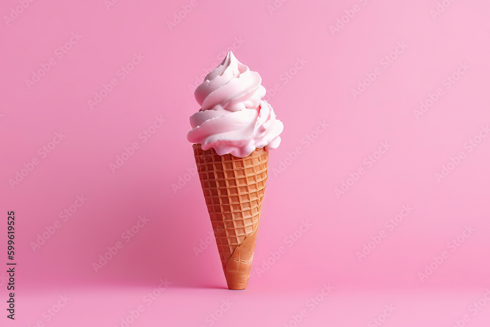 Delicious fruit ice cream.AI technology generated image Delicious fruit ice cream.AI technology generated image
