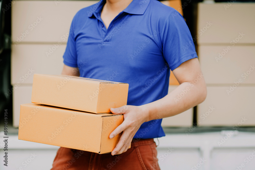Business woman start up small business entrepreneur SME success .freelance woman working at home with Online Parcel delivery. SME and packaging deliveryconcept Business woman start up small business entrepreneur SME success .freelance woman working at home with Online Parcel delivery. SME and packaging deliveryconcept