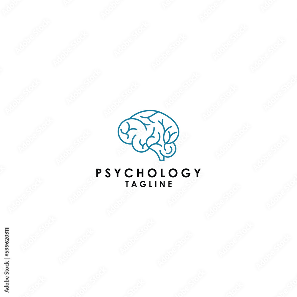 Psychology logo design icon template