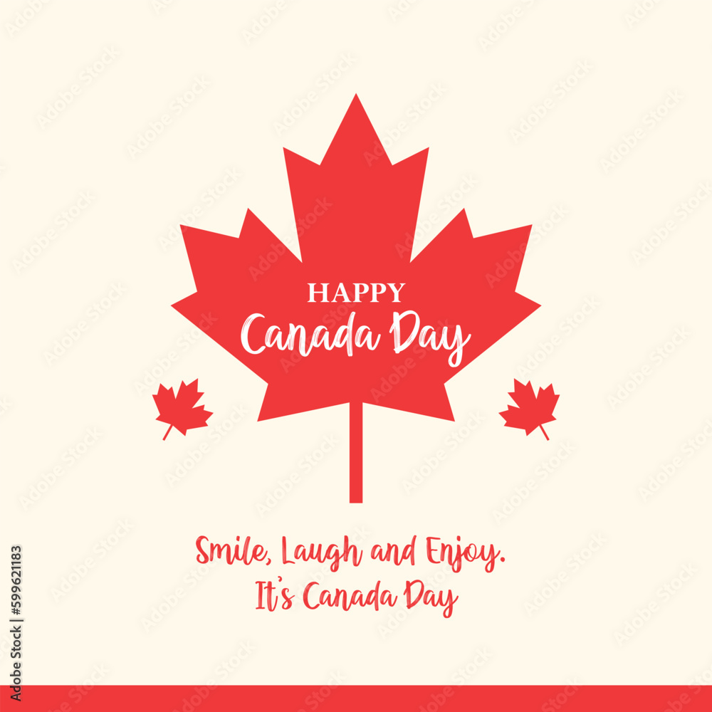 Canada day illustration